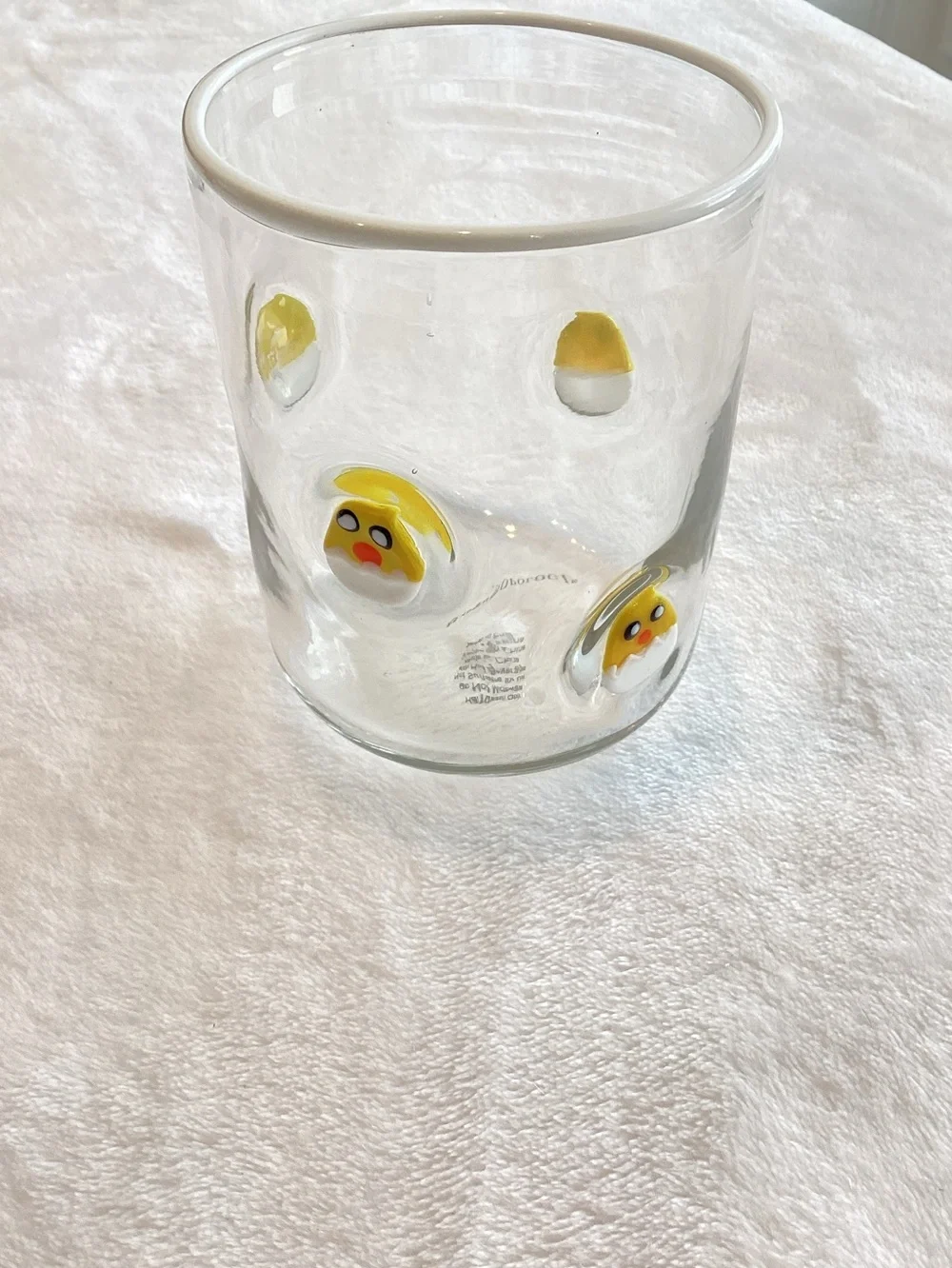 🐥Anthropologie Icon Juice Glass New Farm Baby Chick Egg